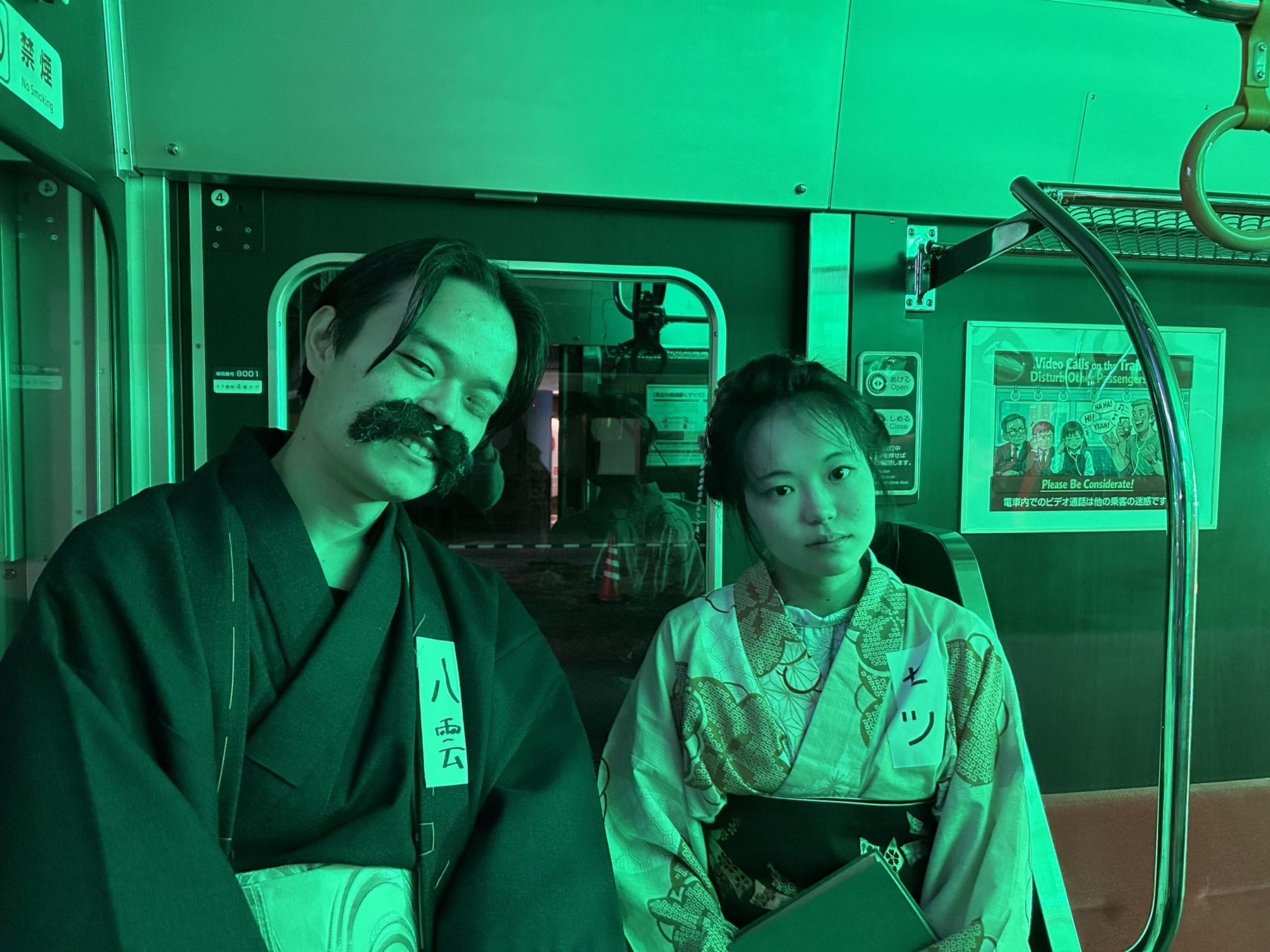 小泉八雲の怪談体感電車を運行しました