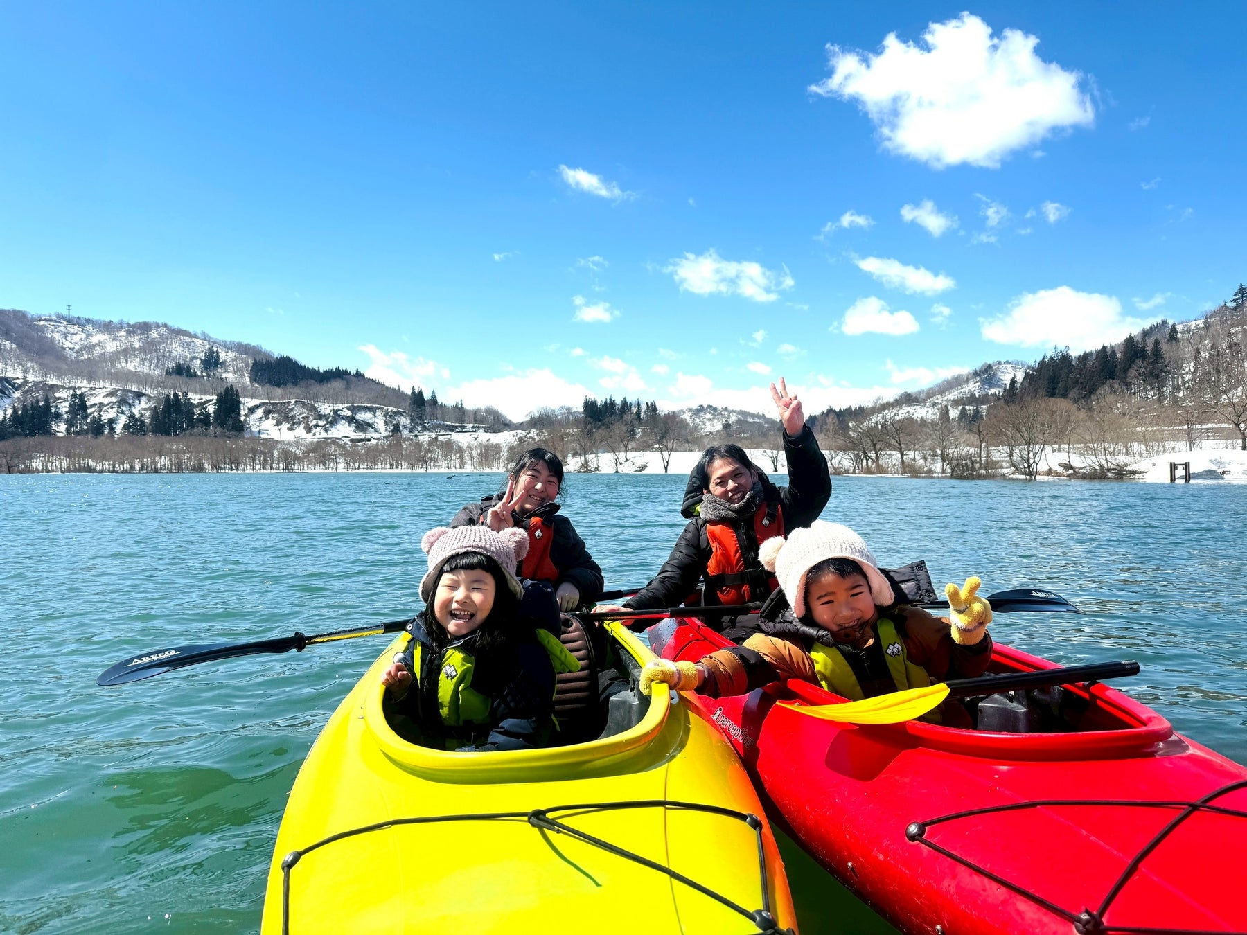 地域おこし協力隊×いいでカヌークラブ が贈る親子で学ぶ “白の水没林 観光教育” ネイチャーカヌー体験教室