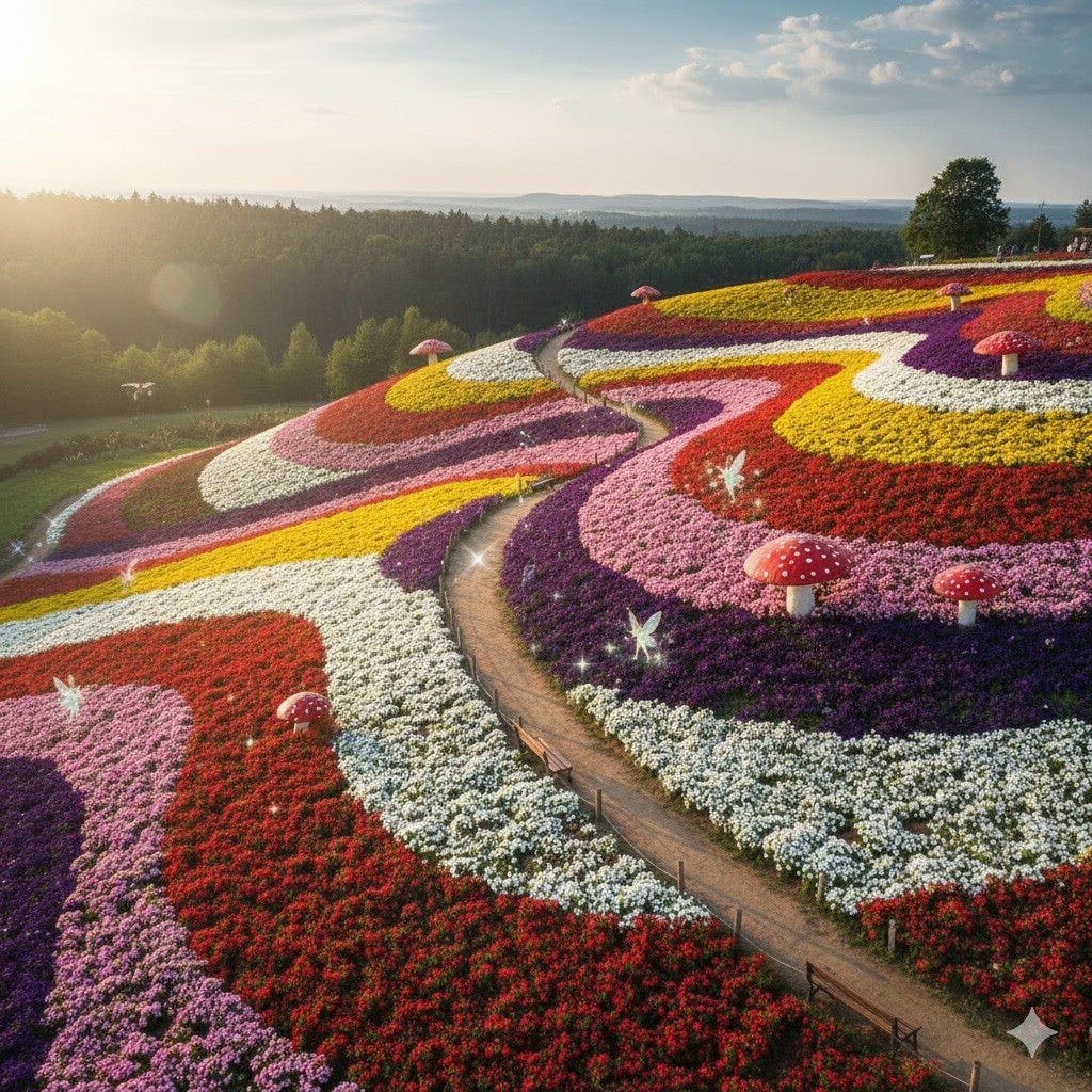 ネモフィラから「色彩の競演」へ。