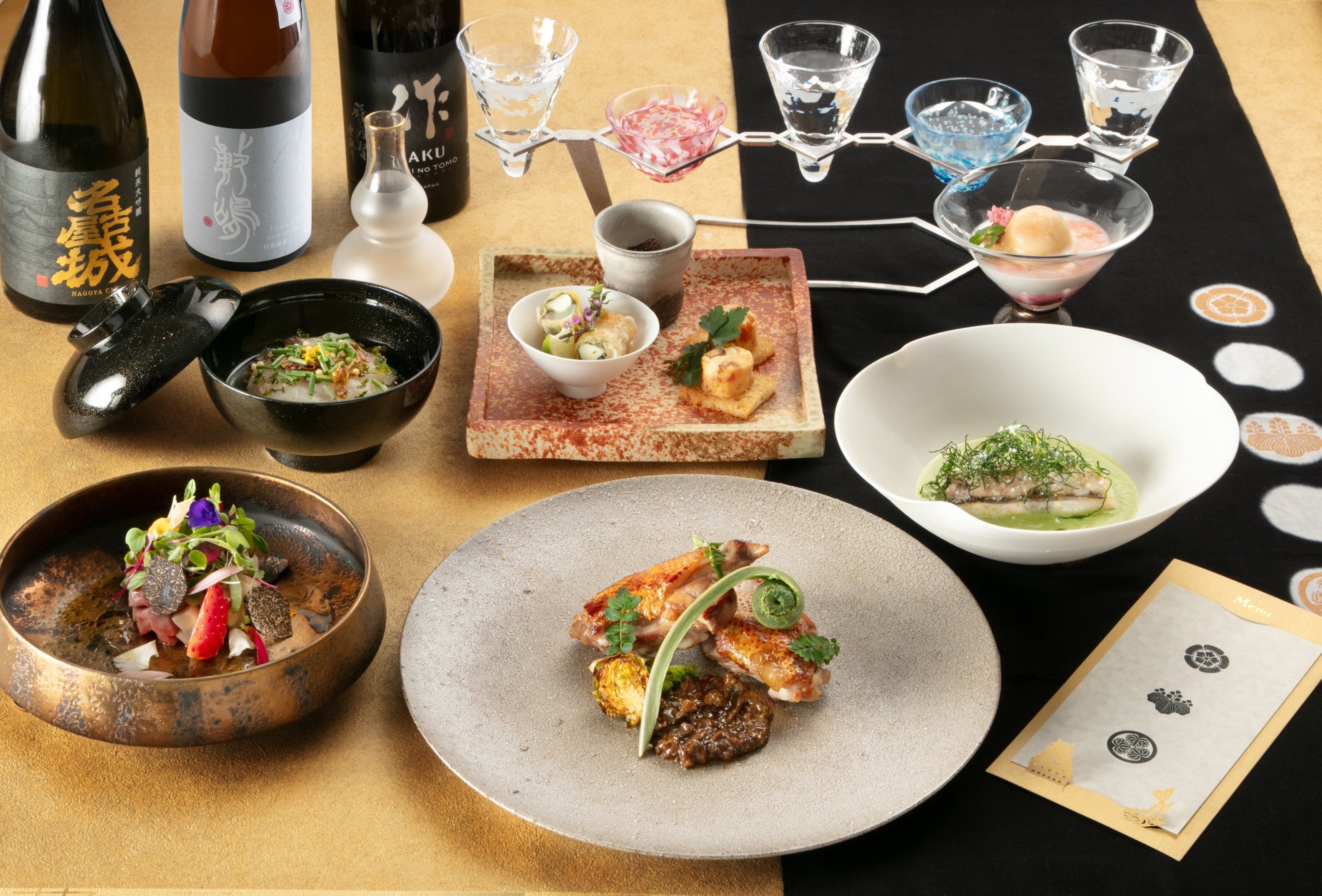 信長・秀吉・家康の物語を“味わう”。三英傑に着想を得た料理と日本酒のペアリングコース登場