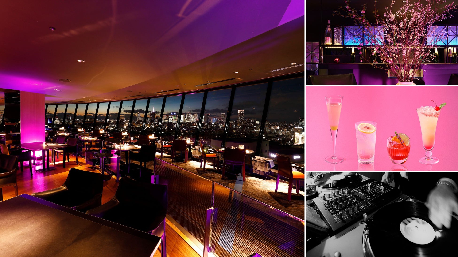 夜桜と心地よい音に包まれる、夜だけの特等席。都心の絶景で愉しむ「tokyo SAKURA bar」
