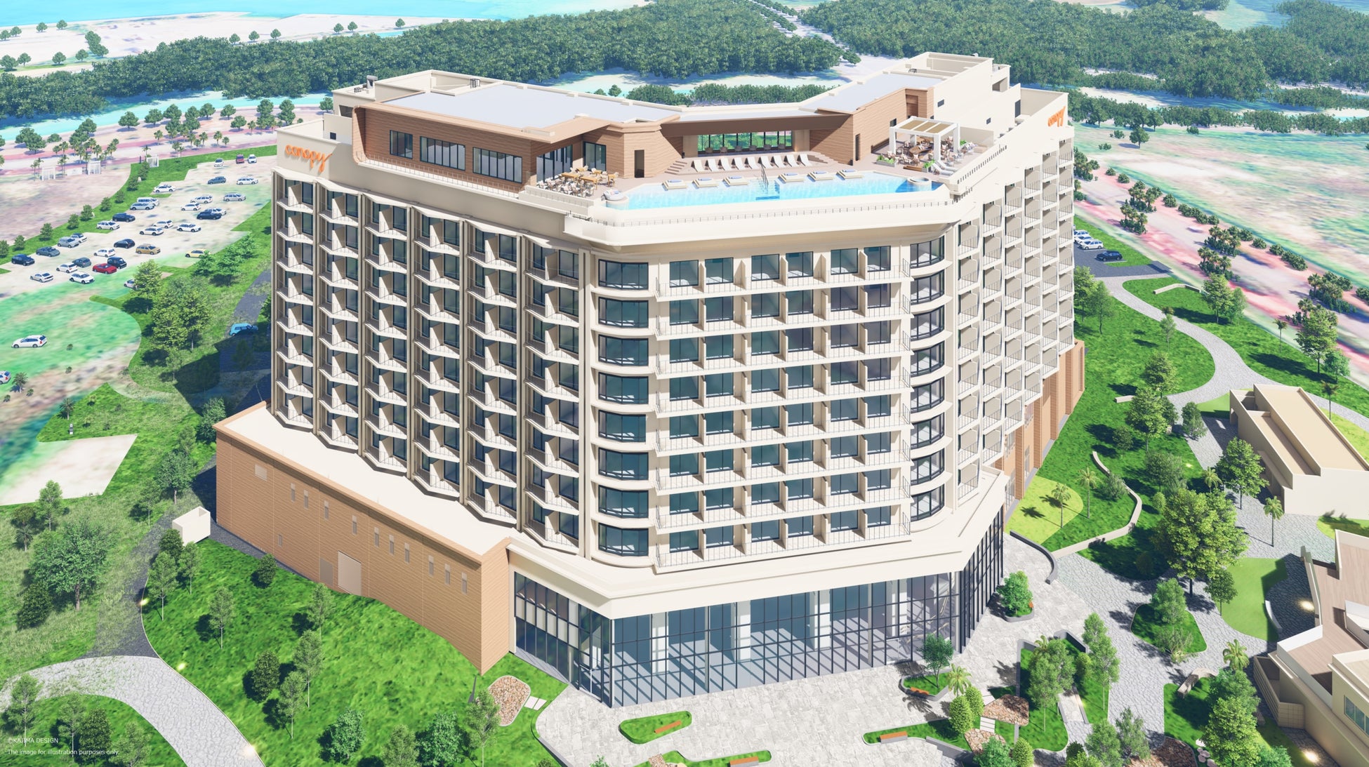 2026年4月1日OPEN、空と​海が​溶け合う​絶景の​ルーフトップ♪キャノピーbyヒルトン沖縄宮古島リゾート《スカイマーク公式ダイナミックパッケージ・たす旅》 販売開始