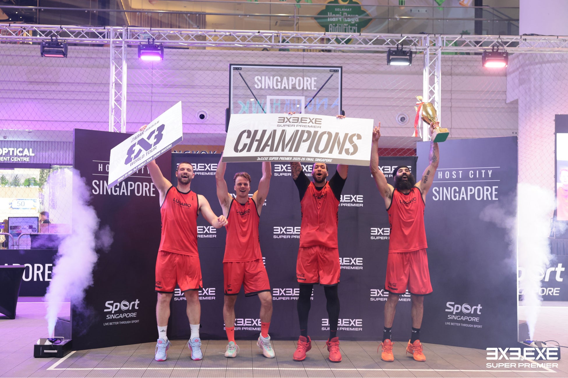 3人制バスケの国際リーグ『3×3.EXE SUPER PREMIER 2025-26』が閉幕。世界トップランカーが集うLUGANO（ルガーノ・スイス）が優勝！