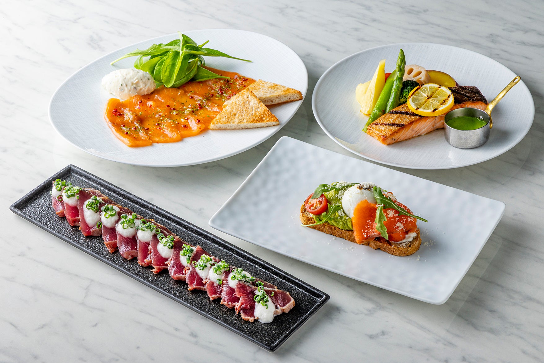 コンラッド東京、4月1日（水）よりオールデイダイニング「セリーズ」およびルームサービスにて、サステナブル・シーフードを使用したメニュー4種を提供開始