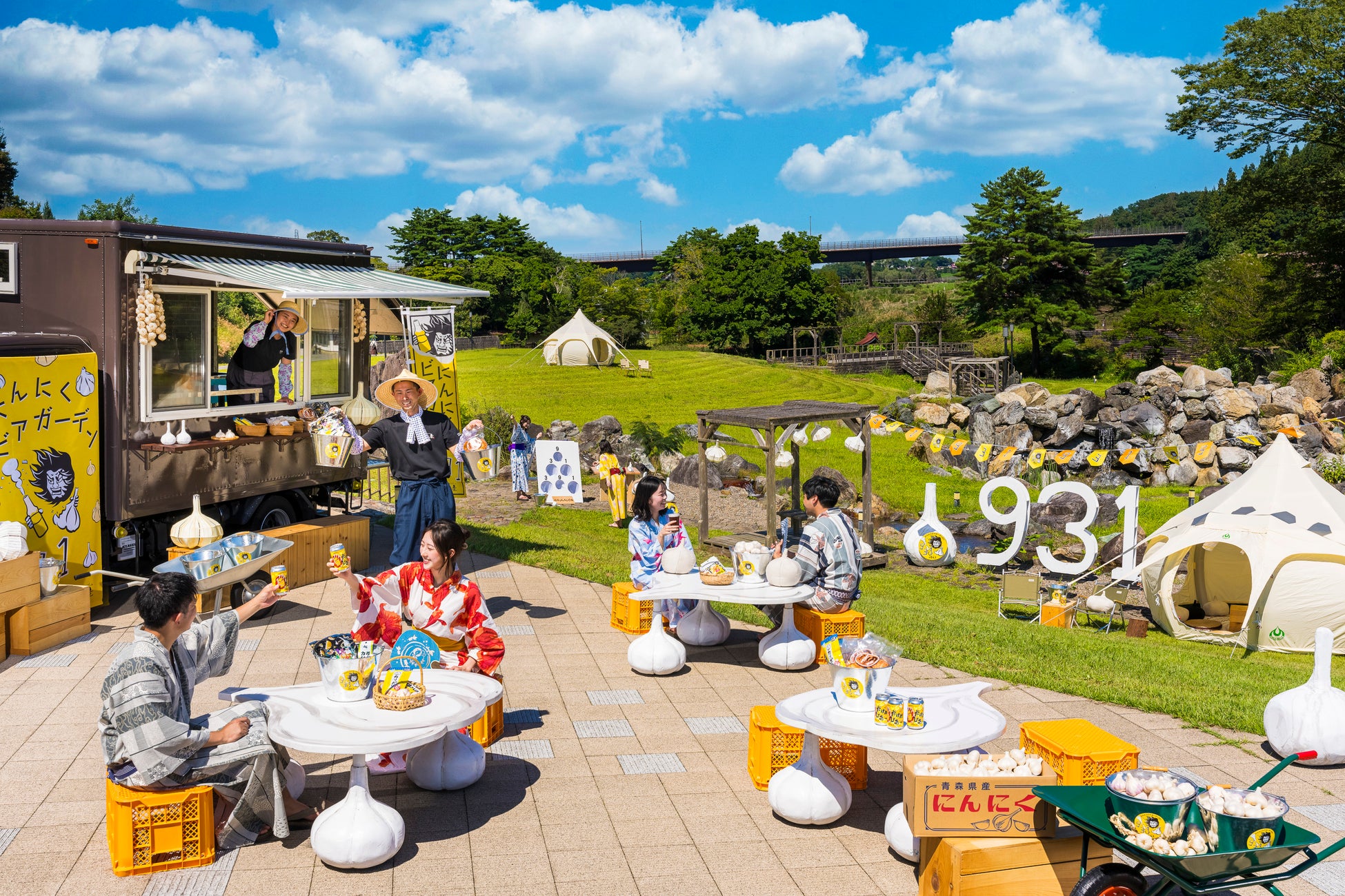 【青森屋】全国のにんにく好き集まれ！生産量日本一の青森で、ビールを片手に臭さをとことん楽しむ「にんにくビアガーデン931（キュウサンイチ）」今年も開催