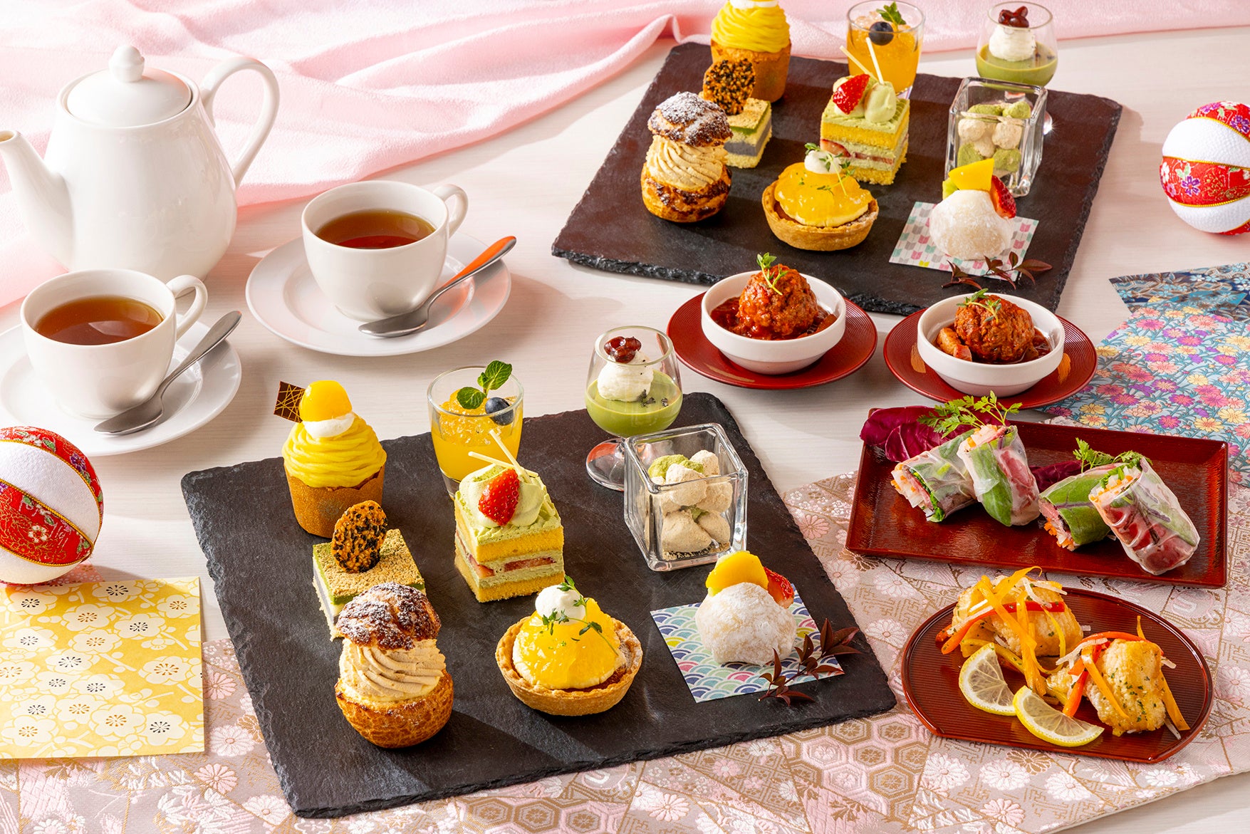 【インターナショナルガーデンホテル成田】和素材×初夏の柑橘を楽しむ平日限定「和風アフタヌーンティー」を3,500円で提供