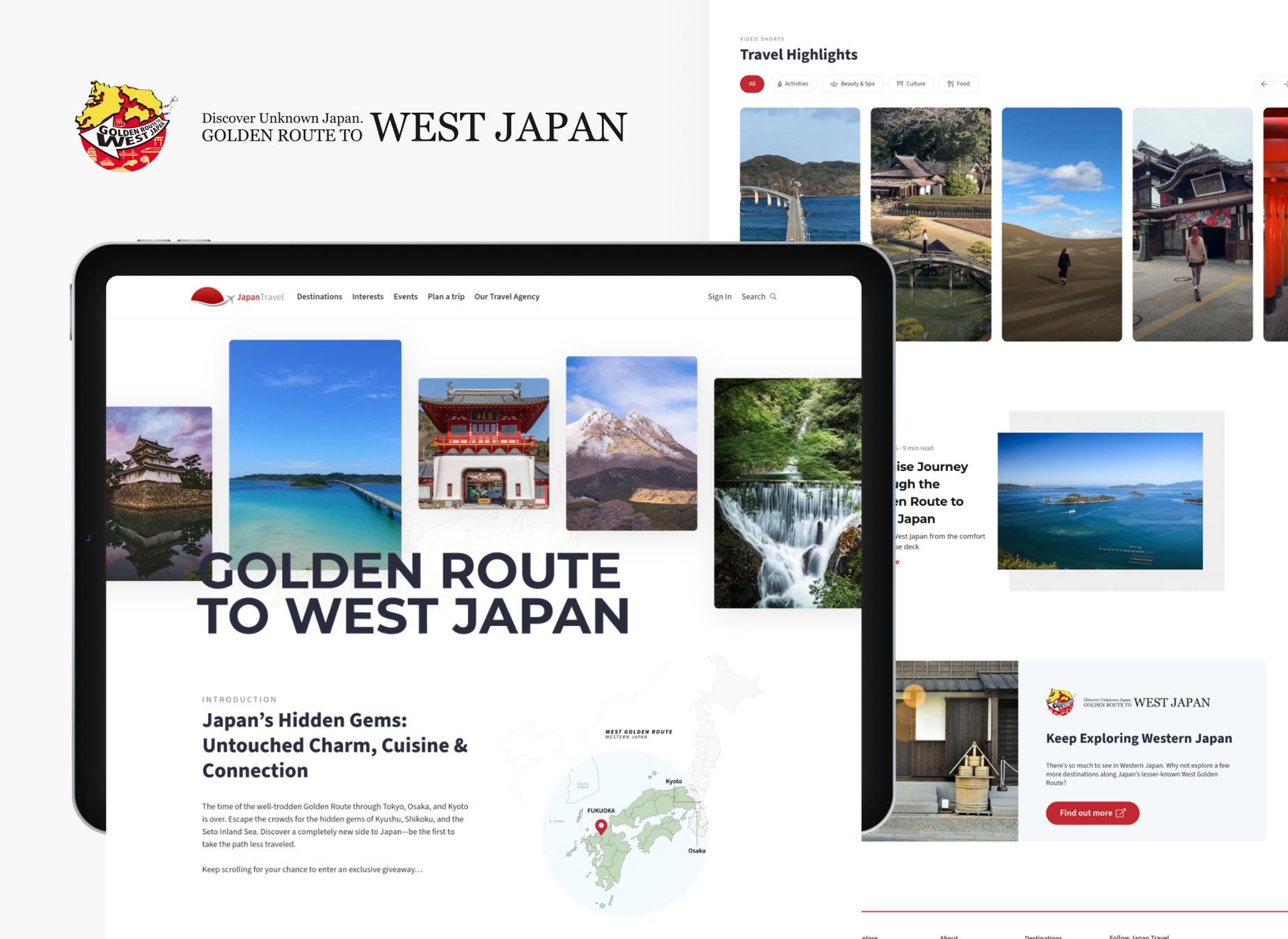 西のゴールデンルート、JapanTravel.comを活用した海外向けクルーズプロモーションを展開