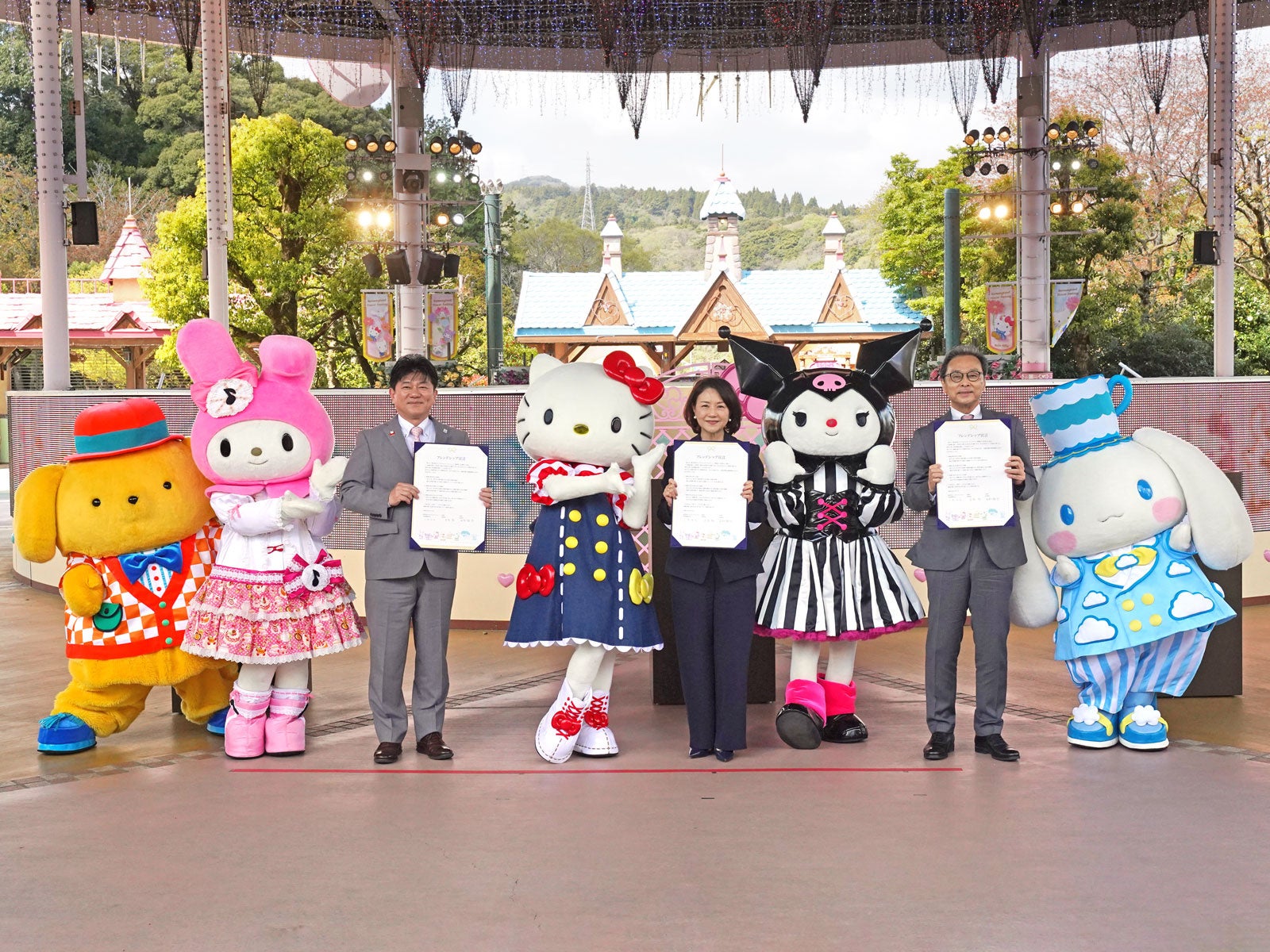 株式会社サンリオエンターテイメント、杵築市、日出町が「フレンドシップ宣言」三者で持続可能な地域発展を推進 ハーモニーランド“エンタメリゾート化”に向け連携