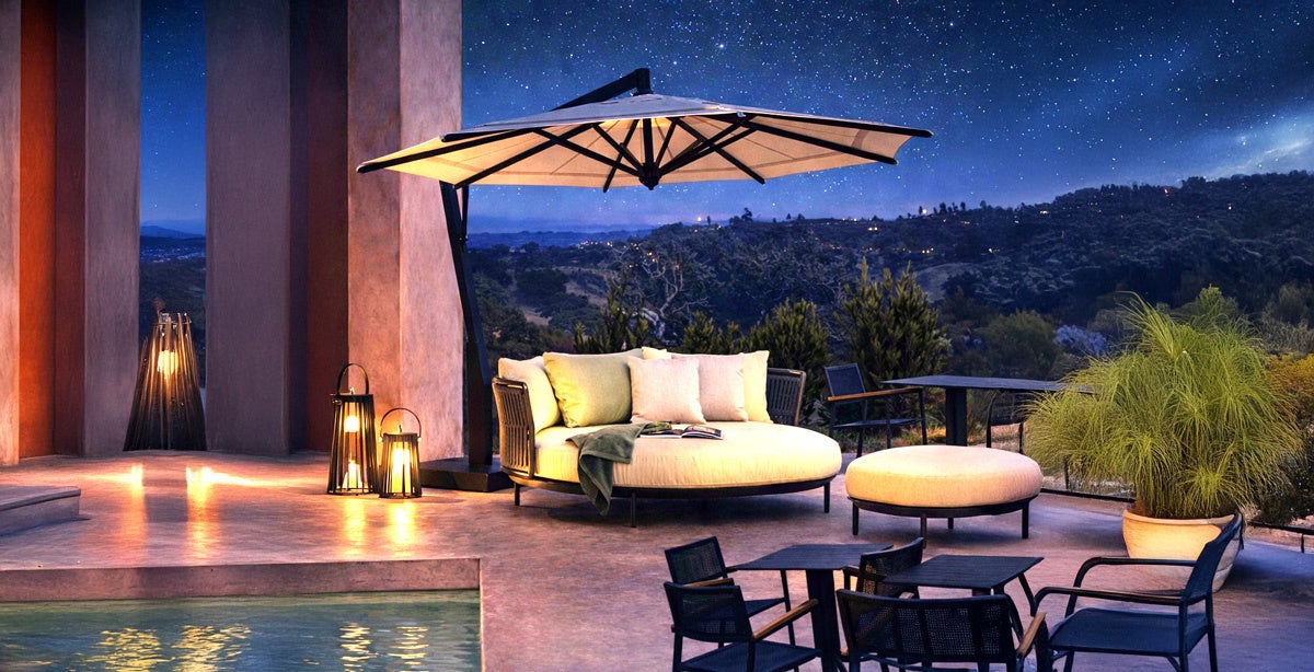 極上のアウトドア空間をトータルプロデュース開始！ラグジュアリーホテル・商業施設向け「コントラクト屋外家具」特設サイトを4月より公開