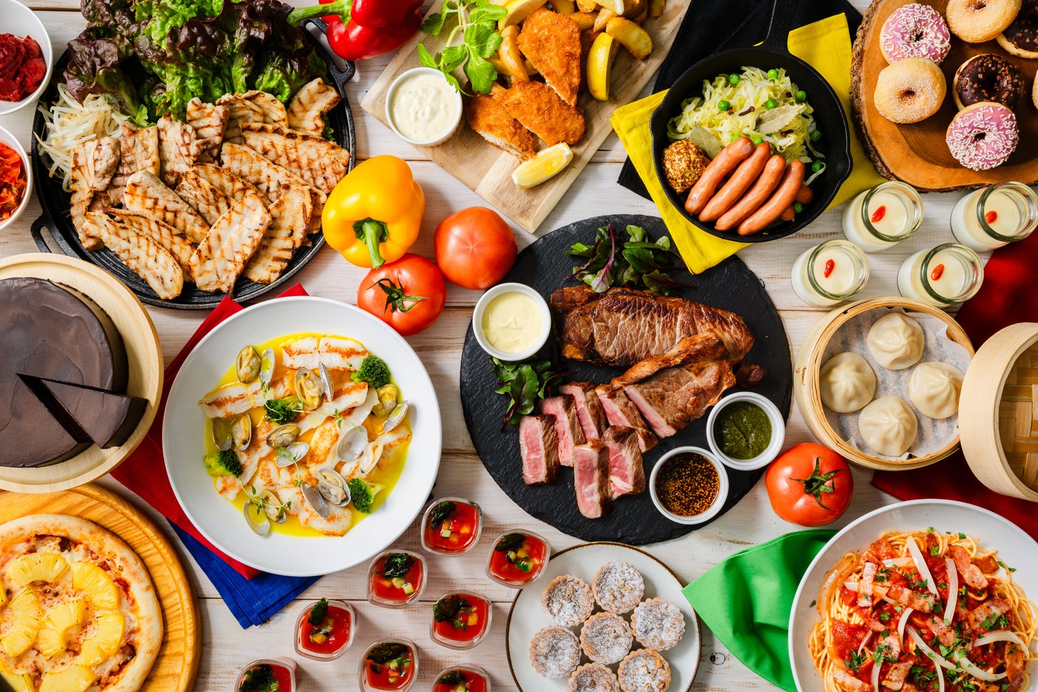 【ホテルグランヴィア広島】まるで“世界一周”！19か国のグルメを味わう贅沢「旅するビュッフェ 世界美食めぐり」抹茶のモンブラン＆ローストビーフが今フェアもランチ限定で登場！