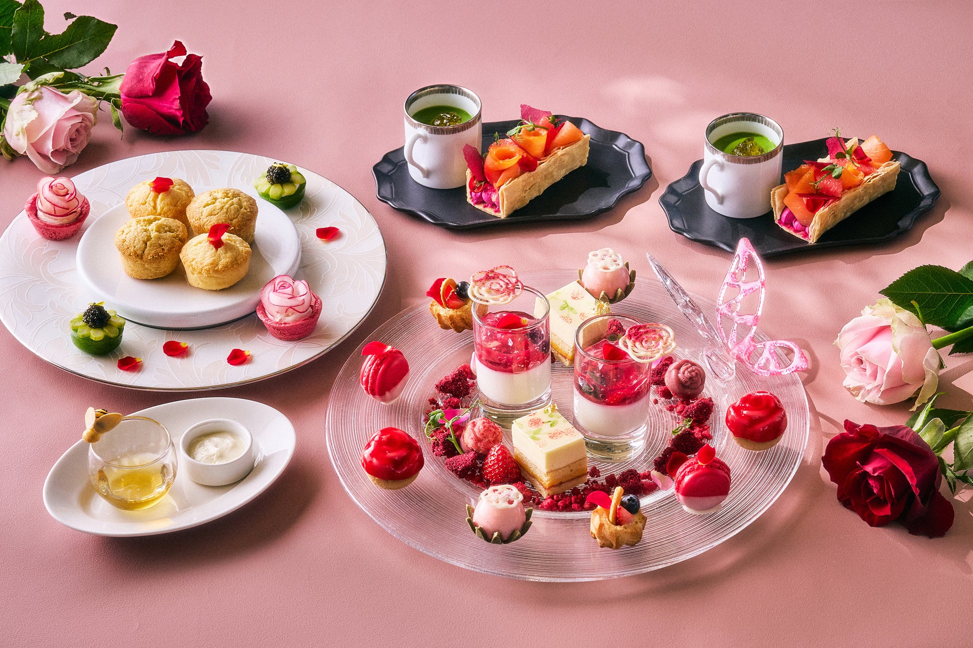 美しく咲き誇るローズガーデンをデザインした季節のアフタヌーンティーFloral Blossom Afternoon Tea～Rose～を販売 ザ・プリンスギャラリー 東京紀尾井町