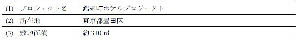 【墨田区錦糸町】ホテル開発用地の取得に関するお知らせ