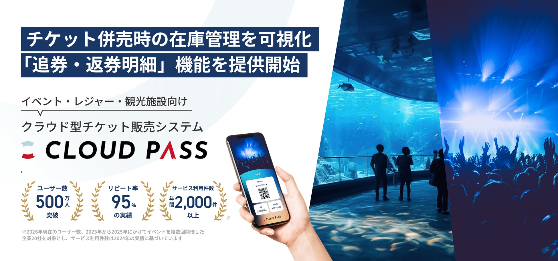 チケット併売時の在庫管理を可視化する「追券・返券明細」機能を提供開始｜電子チケット販売システム「CLOUD PASS」