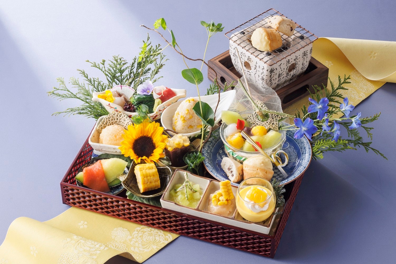 【ダブルツリーbyヒルトン京都駅】和素材と銘茶が織りなす、涼を愉しむ夏のひととき「和の涼 夏のアフタヌーンティー」6月1日（月）より提供開始