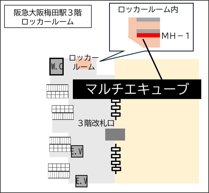 阪急電鉄 阪急大阪梅田駅に多機能ロッカー『マルチエキューブ』を新設