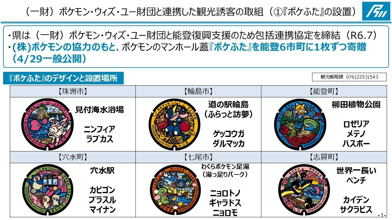 能登に『ポケふた』が６枚やってくる！