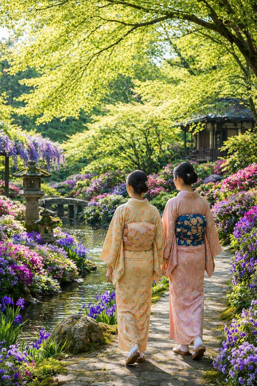 新潟の日本庭園28か所を、着物で。「着物で巡る 春のにいがた庭園街道」5月開催