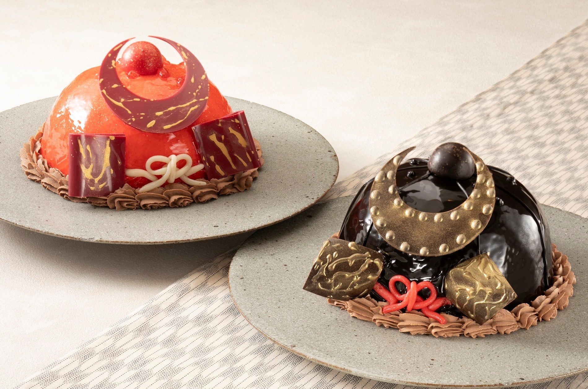 【ホテル日航プリンセス京都】お子様の成長を祝う『兜ショコラ』2種を4月17日より販売