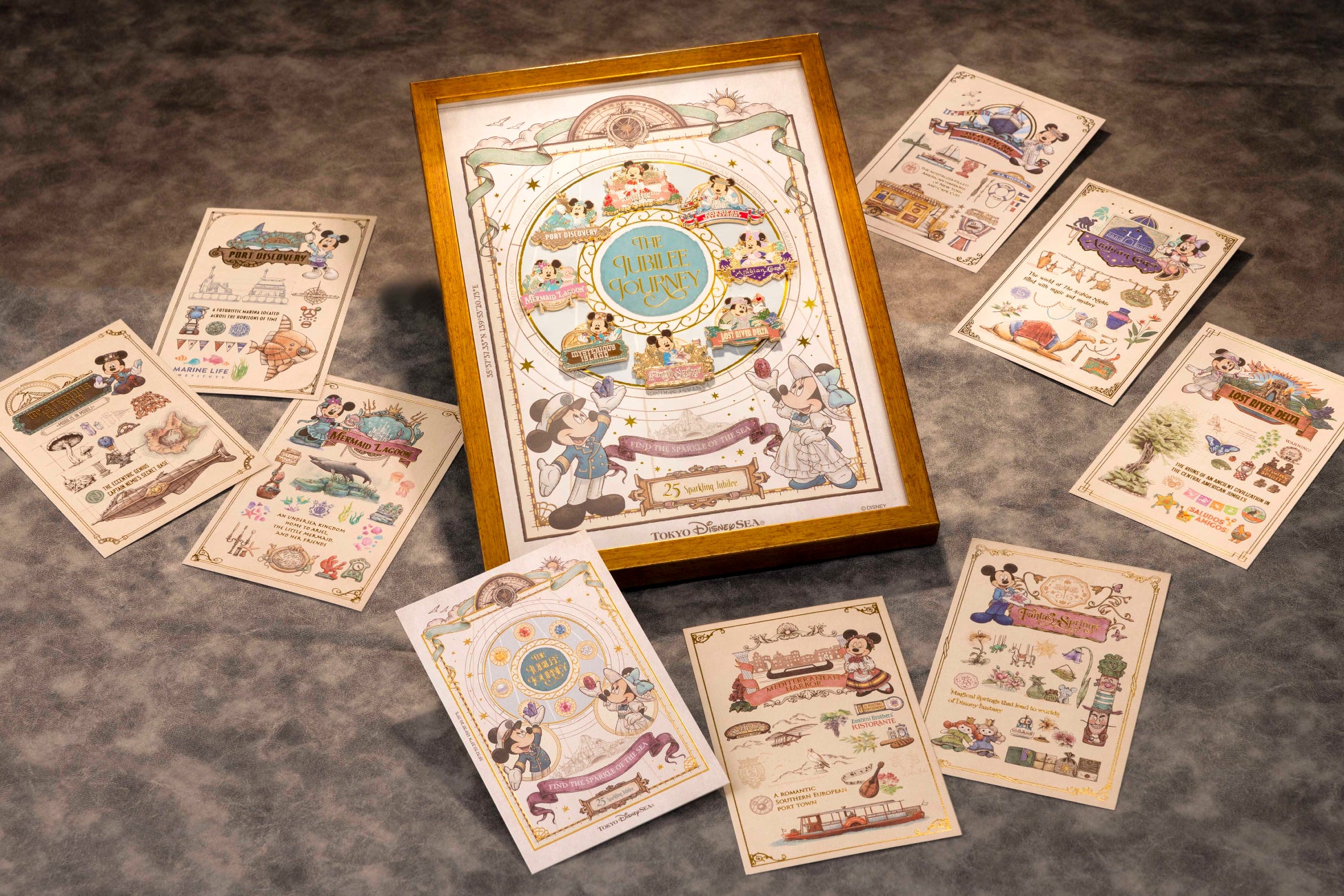 東京ディズニーシー(R)25周年“スパークリング・ジュビリー”開催中！東京ディズニーシーの8つのテーマポートの魅力や25年間の歴史がつまったグッズが5月25日（月）に新登場！