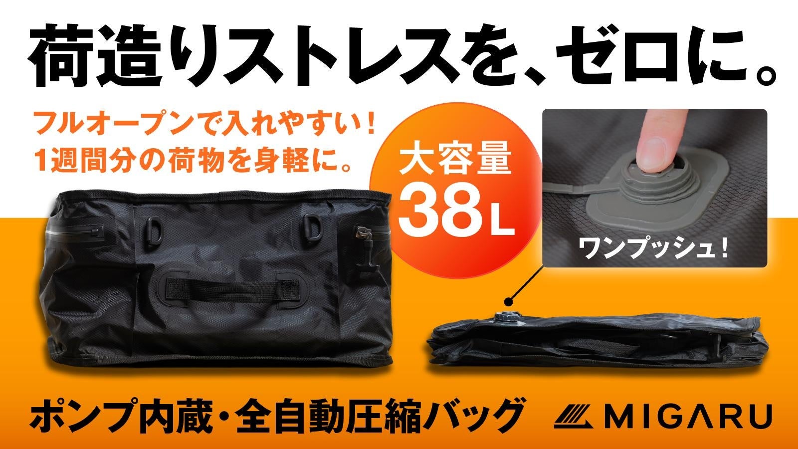 11.5兆円ギフト市場「実用品シフト」──旅のたび思い出す全自動圧縮バッグ『MIGARU』、母の日・父の日は“先取り予告”、お盆の帰省・秋の旅に現物が間に合う新提案