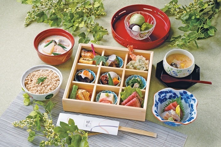 【明治記念館】“ゴールデンウィーク(4/29～5/6)だけの特別ランチ” 鮨・天麩羅・鉄板焼「羽衣」で、旬の味覚を少しずつ楽しめる「旬彩御膳」をご提供！