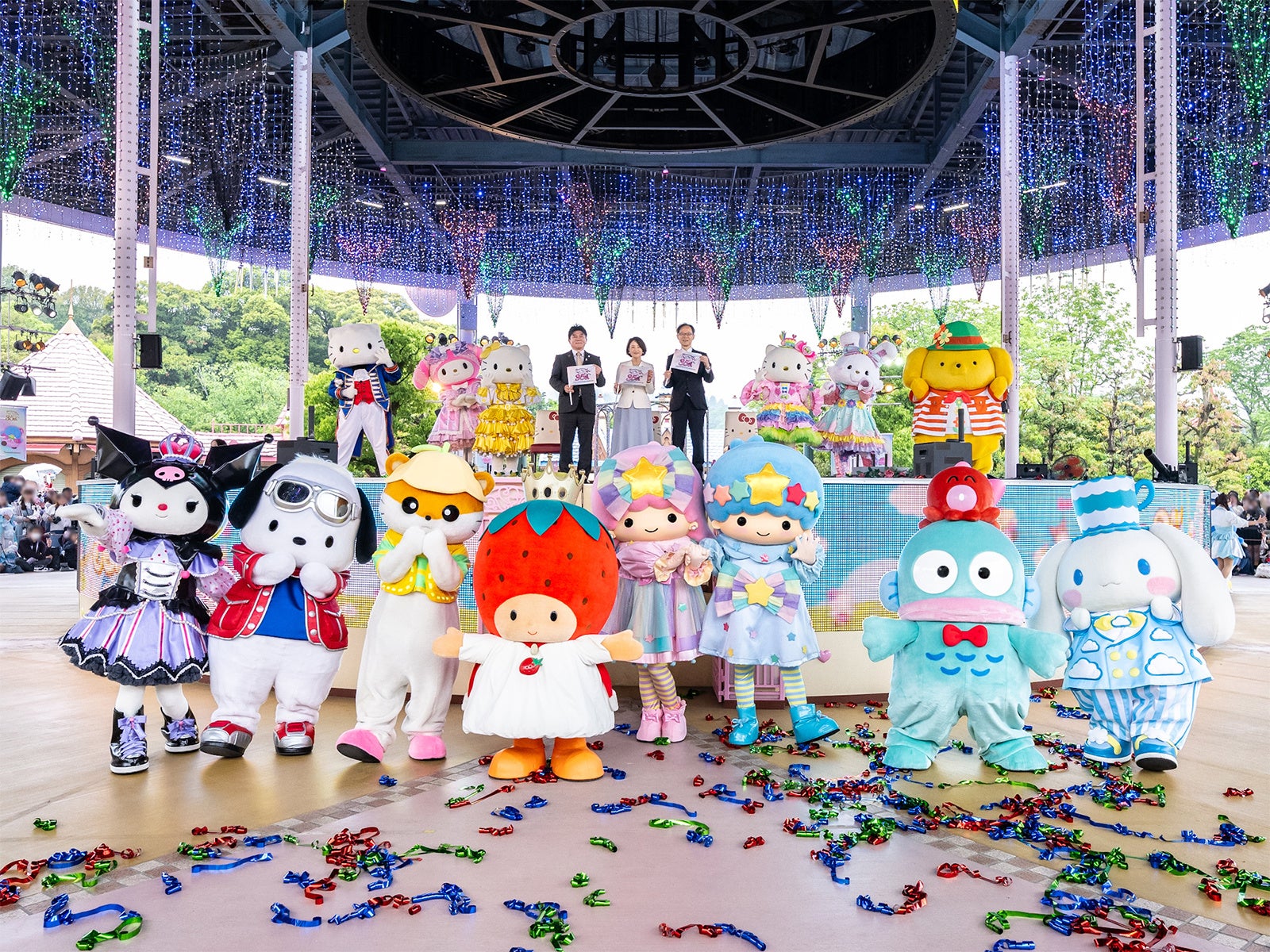 ハーモニーランド35周年イベントスタート 豪華22キャラクター出演の開園日セレモニーをレポート エンタメリゾート化に向け、大分の魅力あふれる食材を活かす“県産県消プロジェクト”も始動！