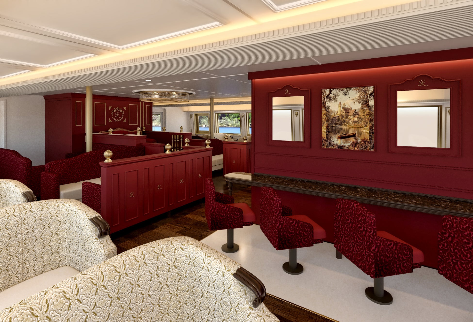 箱根海賊船「ロワイヤルⅡ」特別船室のリニューアルに着手