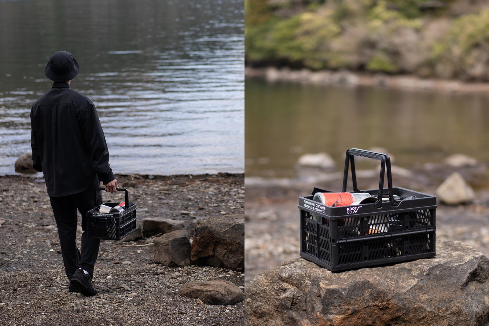 キャンプから日常収納まで対応の軽量折り畳み式コンテナ「PLAY FOLDING CONTAINER」発売。持ち運びやすくしまいやすい、約15Lのマルチユースなサイズとメッシュ構造で快適な収納を実現