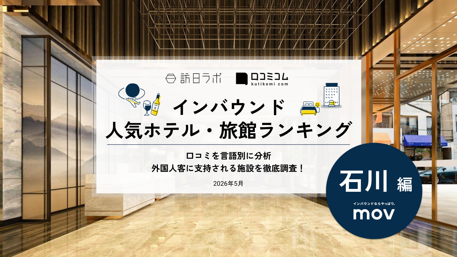 【独自調査】2026年最新：外国人に人気のホテル・旅館ランキング［石川編］1位は「ホテルフォルツァ金沢」！| インバウンド人気ホテル・旅館ランキング　#インバウンド #MEO