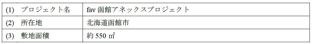 【北海道函館市】ホテル開発用地の取得に関するお知らせ