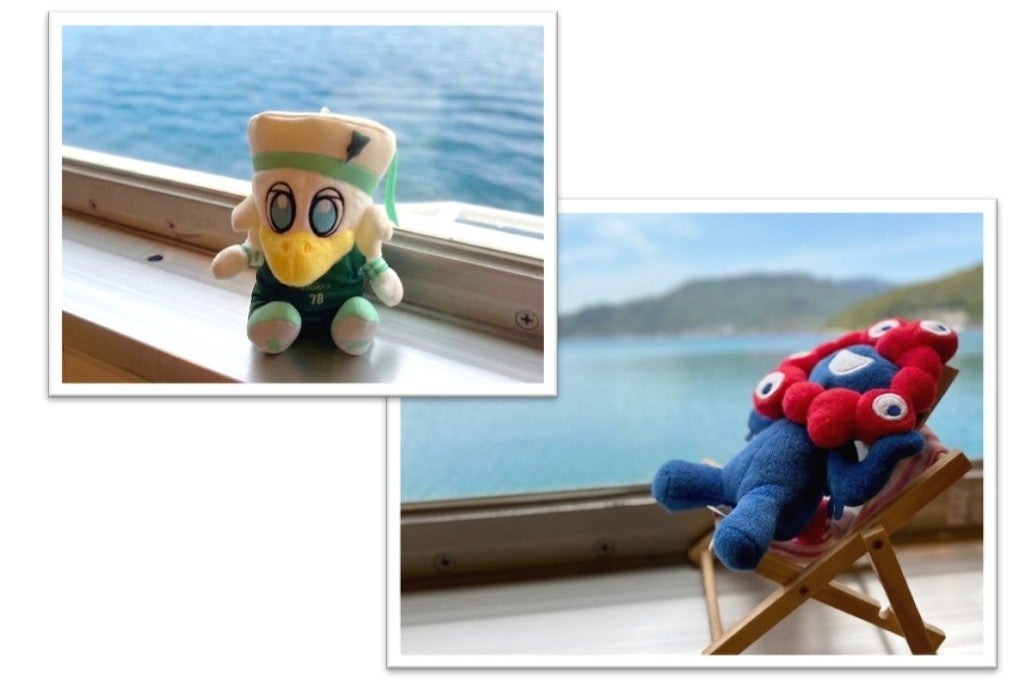お気に入りのぬいぐるみと船旅の思い出を！| ジャンボフェリー「あおい」に“ぬい撮りフォトスポット”が登場