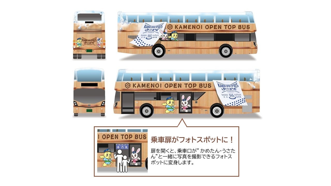 大分県にオープントップバスが初登場 2026年7月18日 KAMENOI OPEN TOP BUS 運行開始！