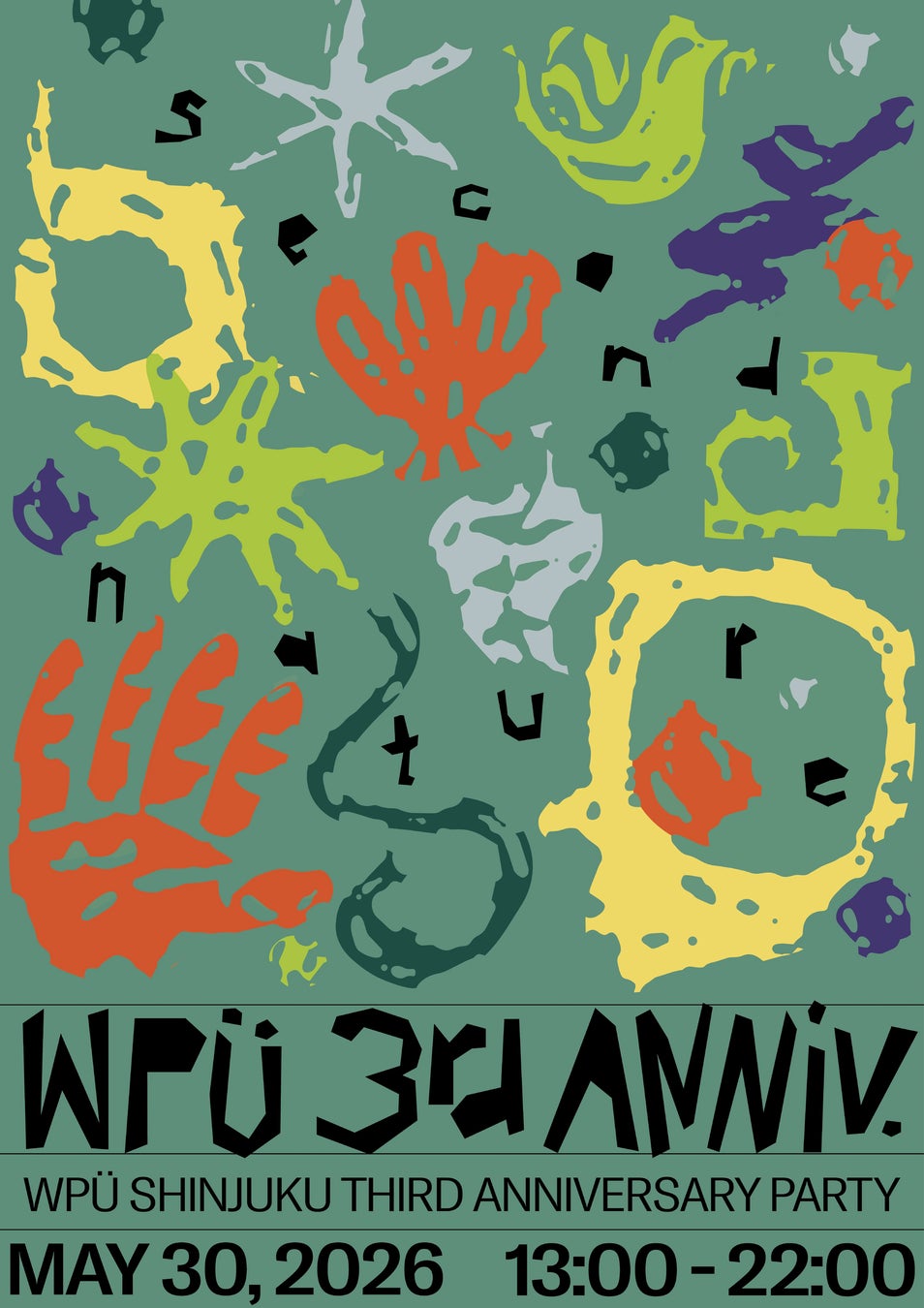 WPÜ SHINJUKU、3周年記念パーティー「SECOND NATURE」を今週末5月30日（土）に開催 — ライブ、DJ、ホテルルーム展示、フードが施設全体に広がる入場無料の一日【東京・新宿】