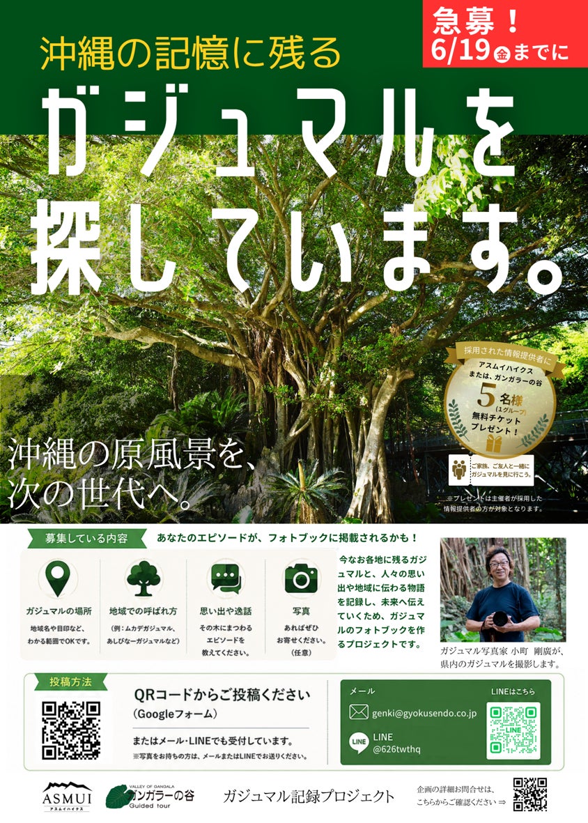ガジュマル記録プロジェクト！あなたのおススメのガジュマルを教えてください！