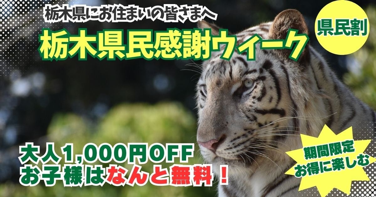栃木県民限定！県民の日を彩る特別な1週間（栃木県民割）