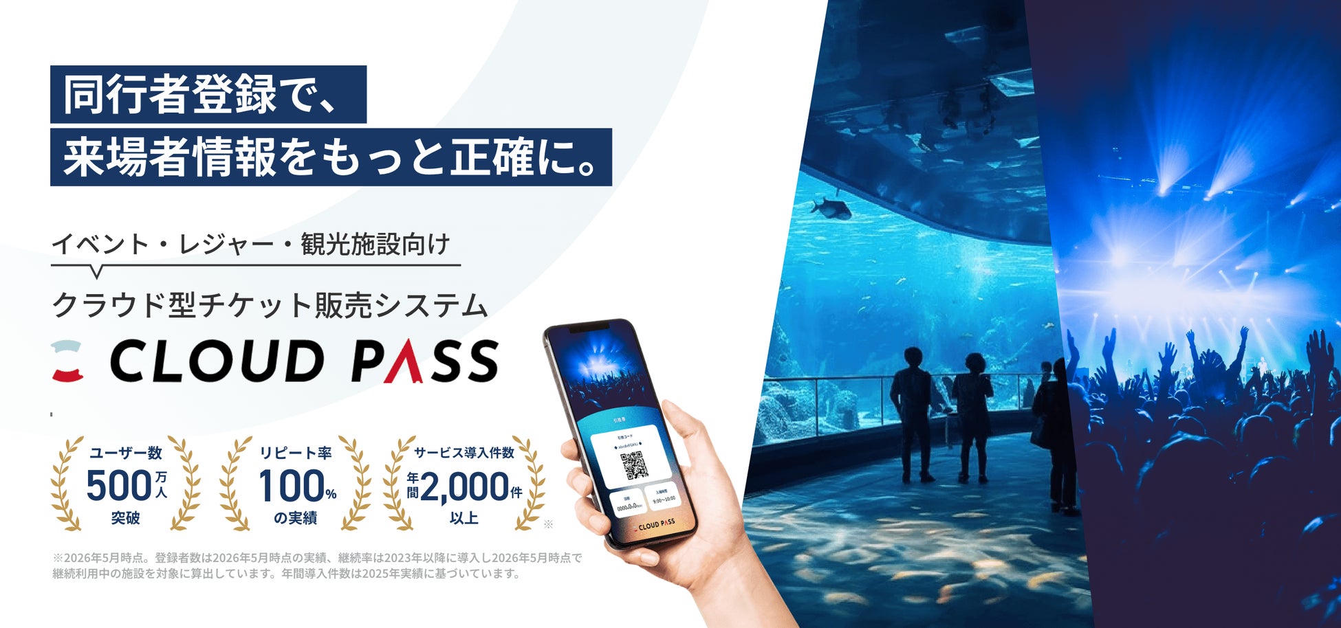 同行者登録機能を提供開始｜電子チケット販売システム「CLOUD PASS」