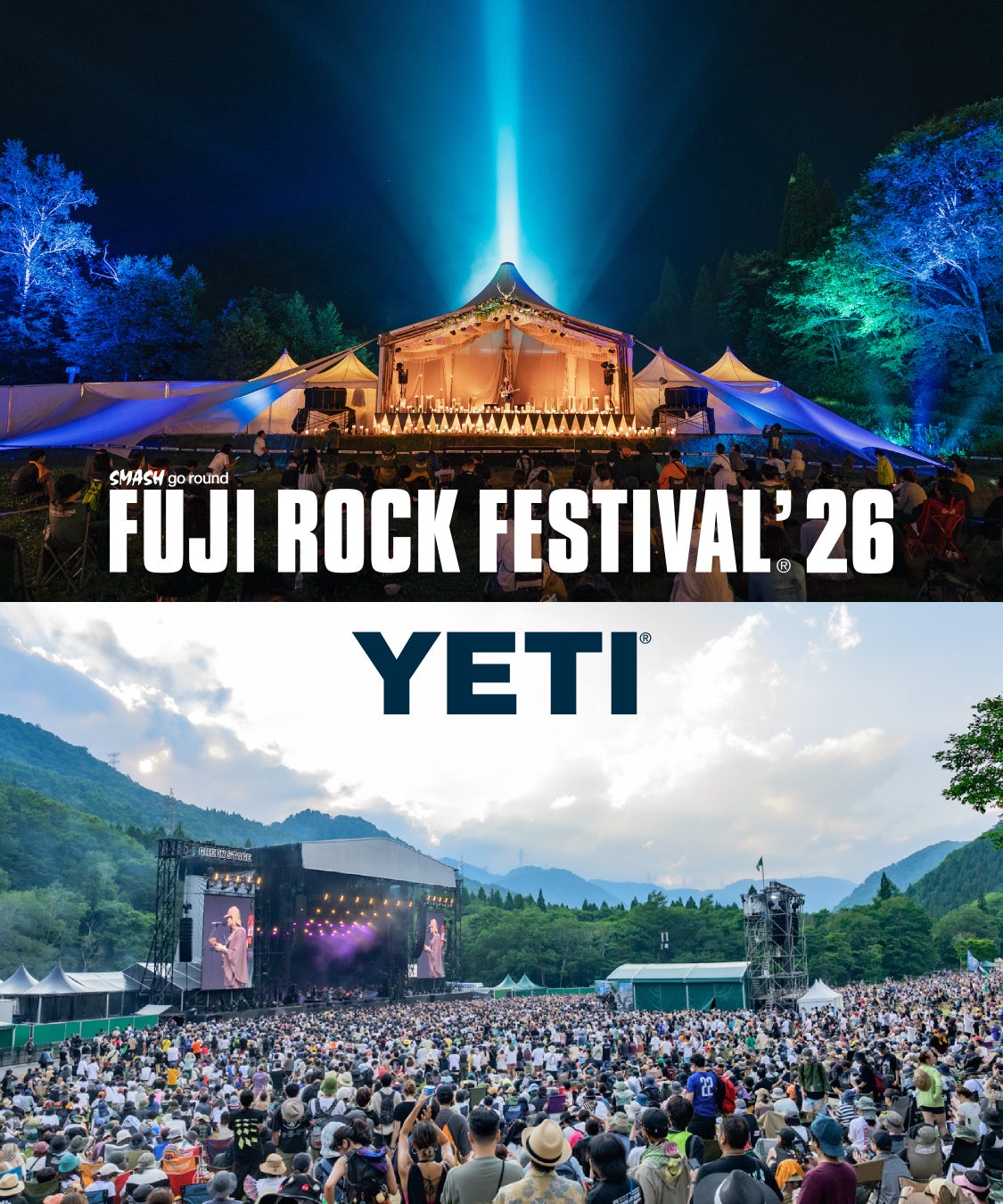 「YETI®」がFUJI ROCK FESTIVAL ’26に初参戦、この夏だけの「野外フェス体験」が幕を開ける
