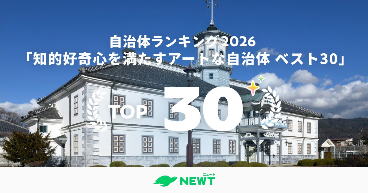 旅行アプリ『NEWT（ニュート）』梅雨の「お出かけ」は美術館・博物館へ。大人の知的好奇心を満たす「アートな自治体」ランキング ベスト30