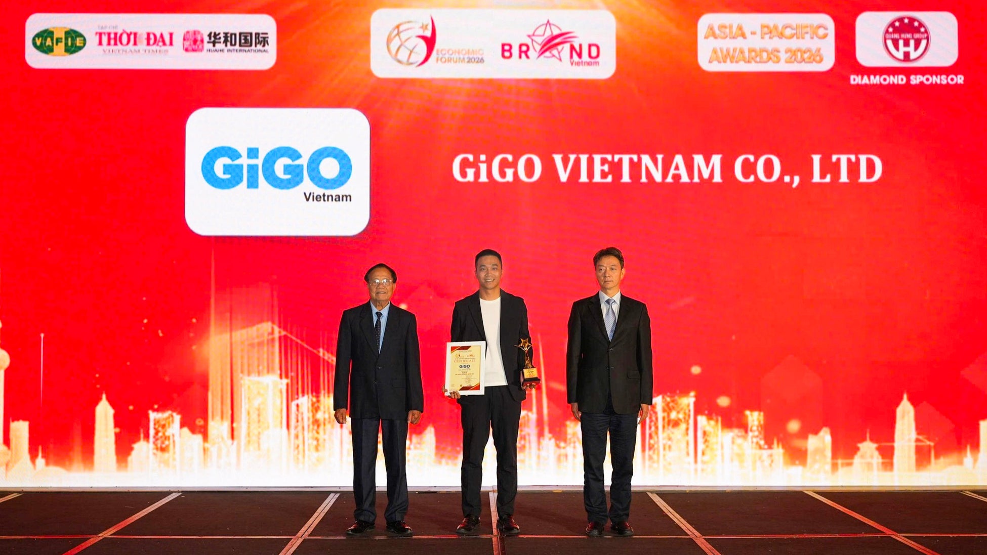 「GiGOベトナム」が、アジア太平洋経済フォーラム2026にて「Asia-Pacific Outstanding Brands Award Top 10」を受賞