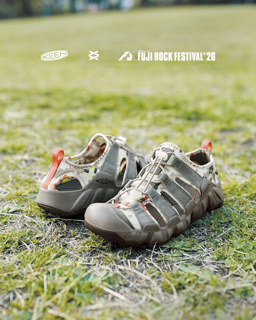 フジロッカーの必須ギアでフジロックを楽しもう！フジロック×KEENのコラボレーション第7弾 2026年6月24日（水）発売