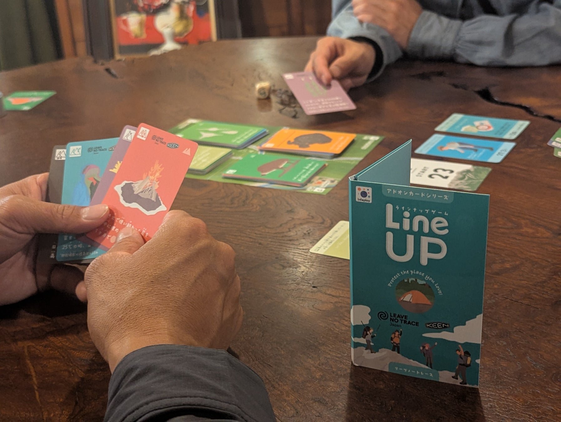 遊んで、知って、自然を守る。話題の知育カードゲーム「LineUP」に、楽しみながらアウトドアの倫理を学べる「LNTアドオンパッケージ」が6月18日新登場！