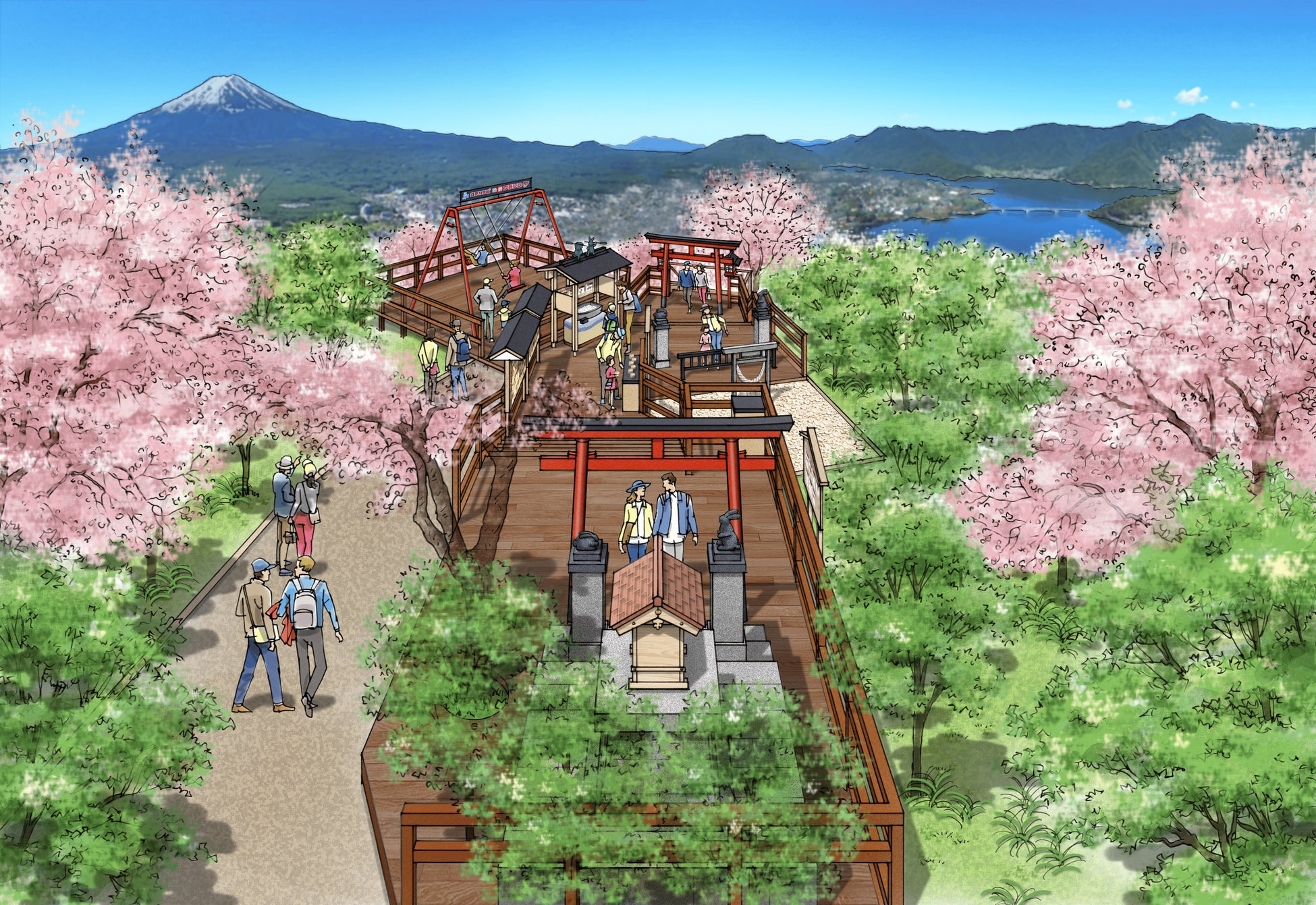 富士山パノラマロープウェイ山頂に“願いと開運”の新名所「ご利益広場」・「絶景展望階段」7月16日（木）誕生！