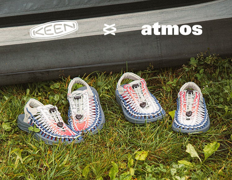 「atmos」が「KEEN」を代表するモデル『UNEEK』の別注デザイン”Akafuji“を発売