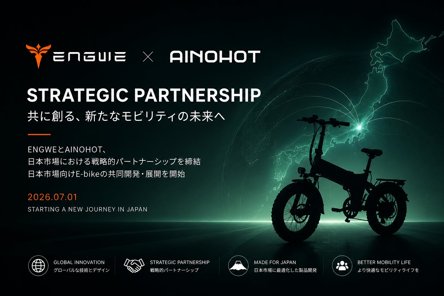 ENGWEとAINOHOT、日本市場における戦略的パートナーシップを締結