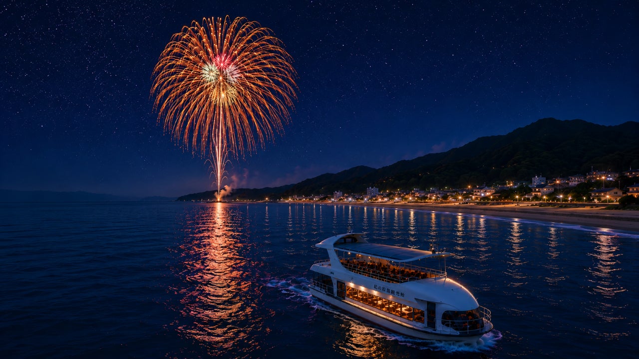 太平洋の夜空と海に咲く花火を船上から独り占め　「HANABI CRUISE NACHI-KATSUURA」8月11日・40名限定開催