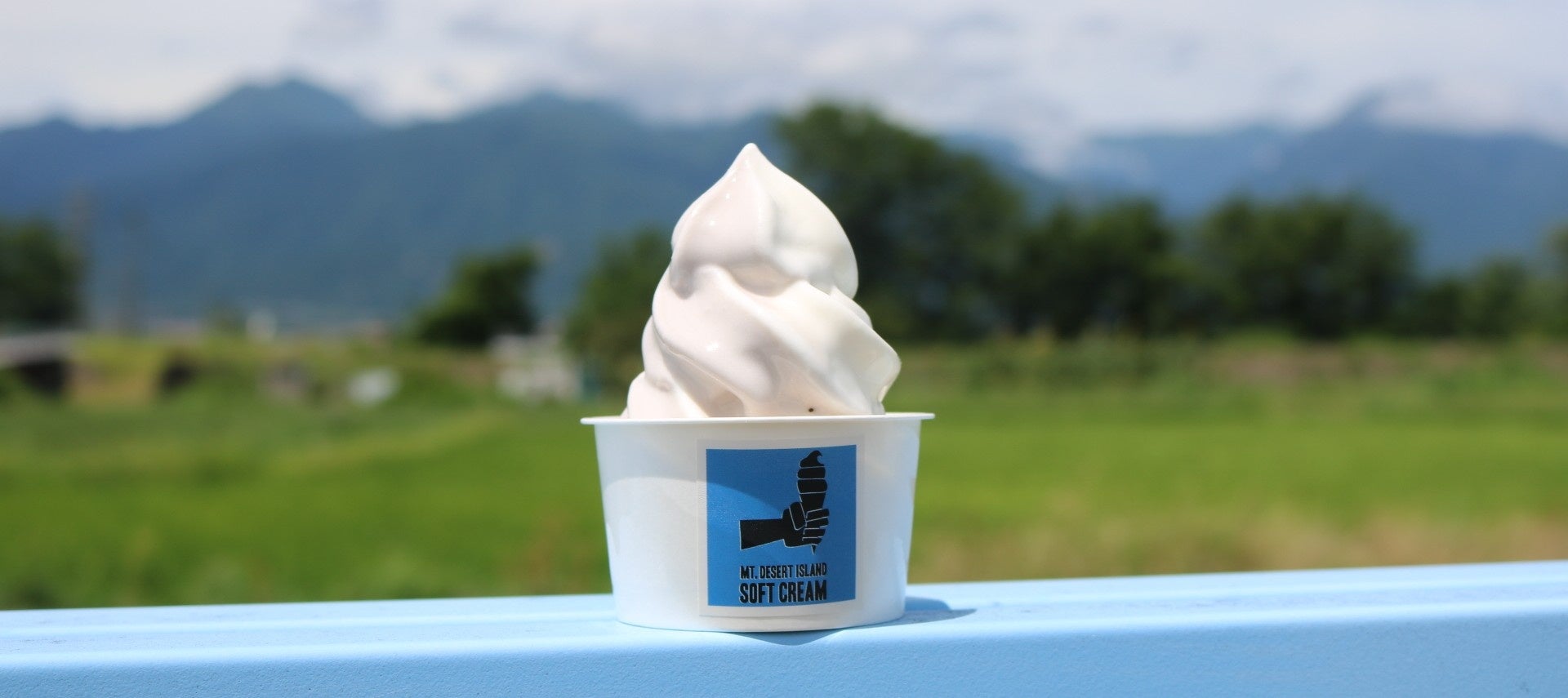 木崎湖の絶景と楽しむ「MT. DESERT ISLAND ICE CREAM」の人気ソフトクリームが THE KIZAKI CAMP & LAKE RESORT に登場！