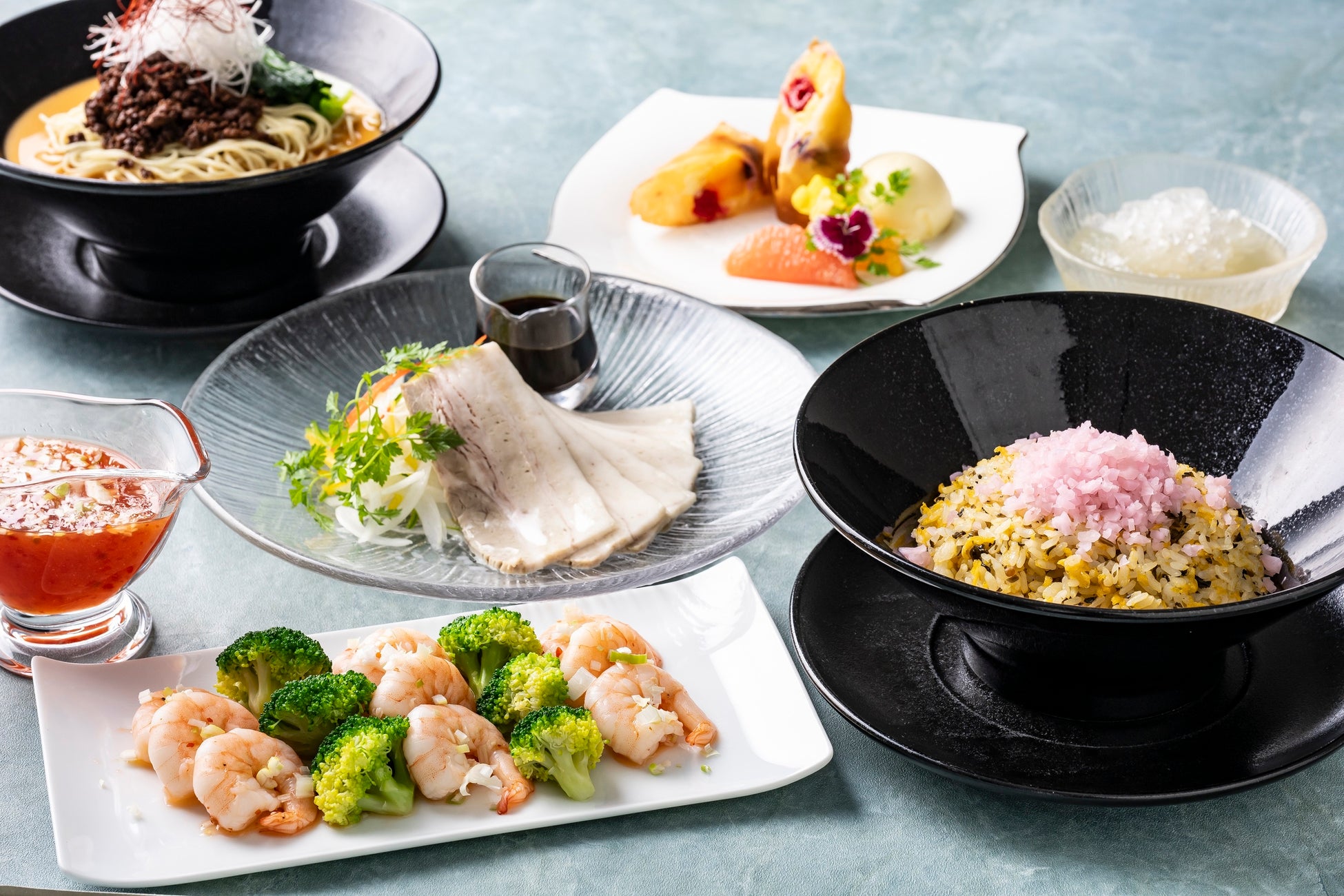 【びわ湖大津プリンスホテル】夏の猛暑を乗り切る！かき氷を炒飯に!?冷やし酢豚や冷たいエビチリも登場　中国料理のイノベーション　夏限定の「冷たい中華フェア」開催