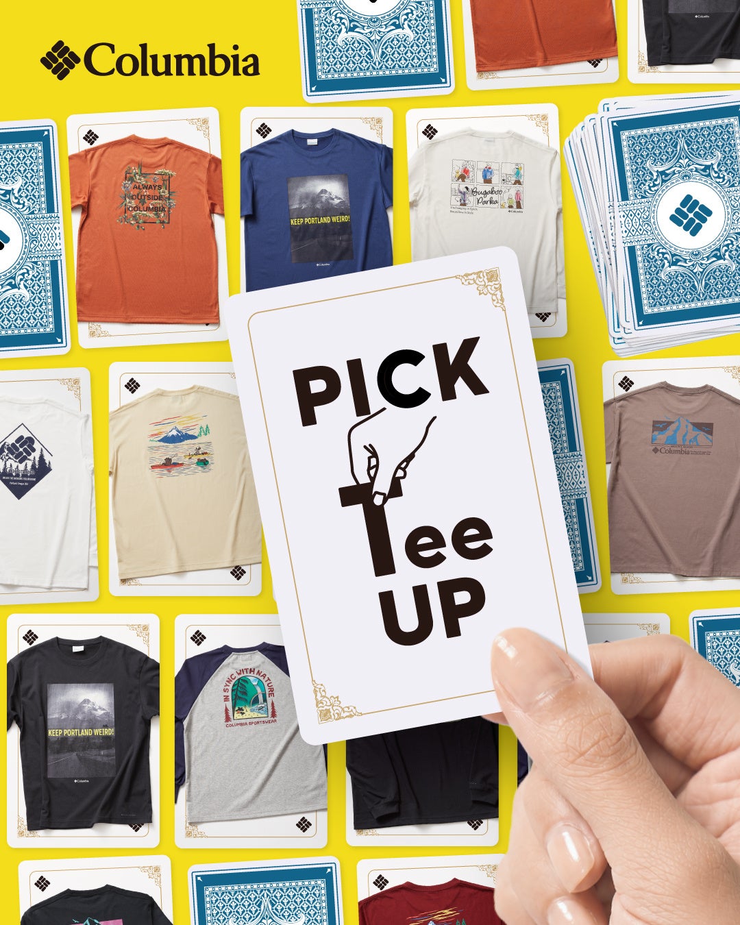 高機能な着心地の良いボディに、コロンビアのDNAを表現 ”Graphic Tee shirt Collection”