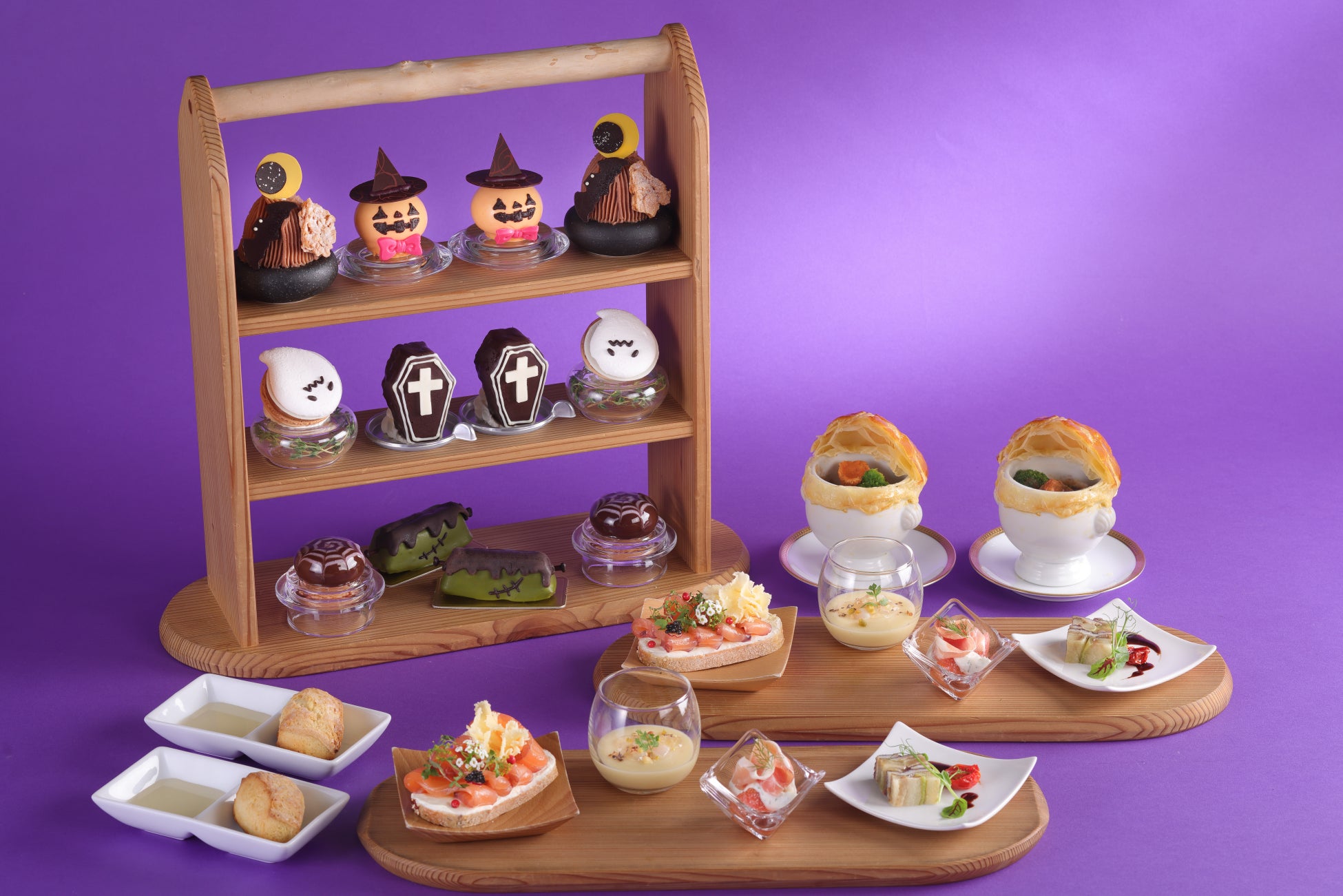 【都シティ 大阪天王寺】「ハロウィンアフタヌーンティー～ワインと秋食材のマリアージュ～」を販売