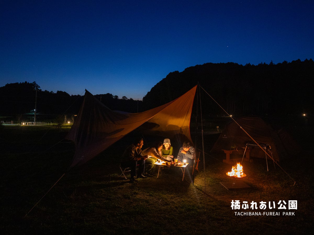 【市外利用は1区画2,500円から】千葉県香取市最大級の総合公園「橘ふれあい公園」、8月・9月のキャンプ場利用料金をよりリーズナブルに改定
